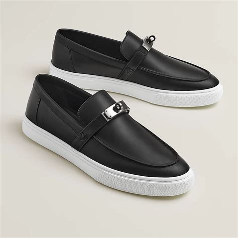 hermes black sneakers|hermes slip on sneakers.